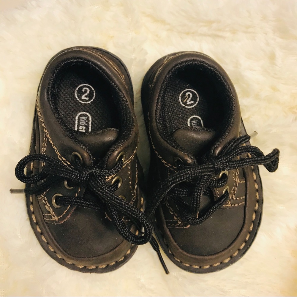 Kid Connection Boys Dark Brown Oxford Dress Shoes